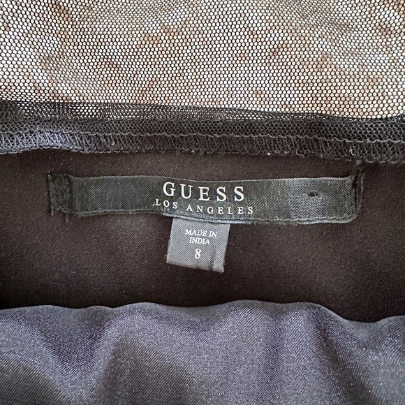 Guess | Mesh Skater Dress with Gold Beading | size 8 - Picture 9 of 9